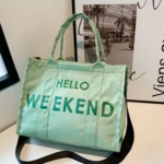 BOLSO DE MANO DE TELA WEEKEND