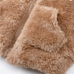 Casaca peluche cierre